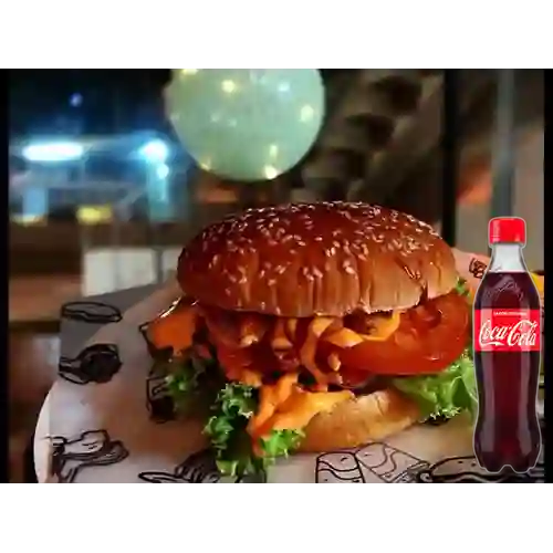 Combo Hamburguesa Clásica de Res +Cocacola Orig 400ml