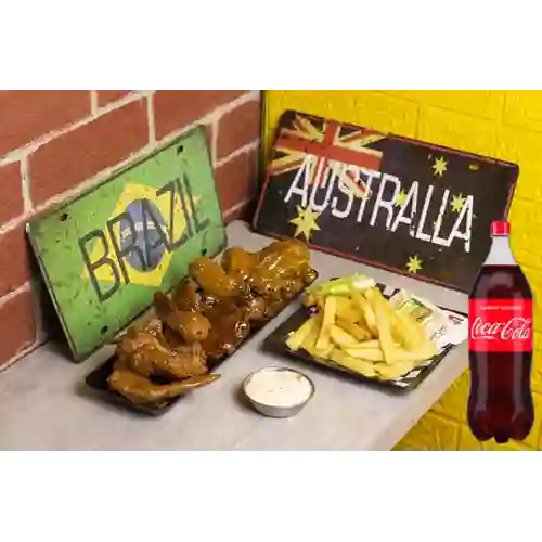 Combo Alitas X30 + Coca-Cola Sabor Original 3 l