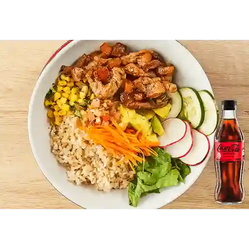 Combo Bowl Cerdo al Pastor +Cocacola S/az 300ML