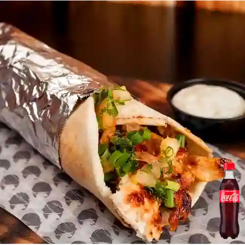 Combo Shawarma de Pollo +Cocacola Orig 400ml