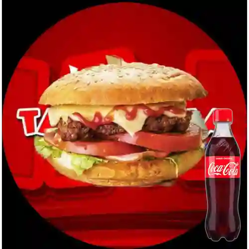 Hamburguesa Especial de Carne +Cocacola Org 400ml