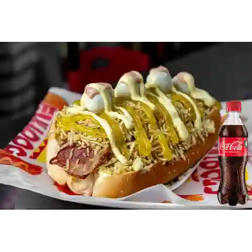 Combo Perro Especial + Coca-Cola Sabor Original 400 ml