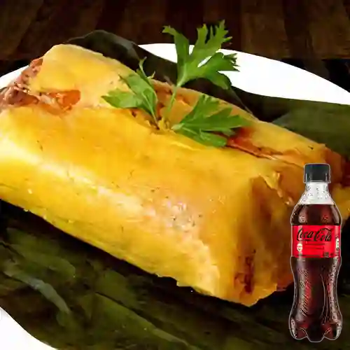 Combo Tamal de Pollo + Coca Cola Sin Azúcar 400 ml