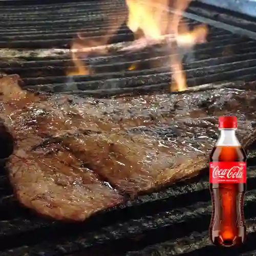 Combo Carne Al Carbón + Coca Cola Original 400 ml