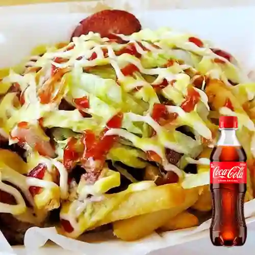 Combo Salchipapas + Coca-Cola Sabor Original 400 ml