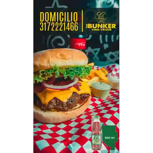 Combo Hamburguesa Angus + Mr Tea Limón 500 ml