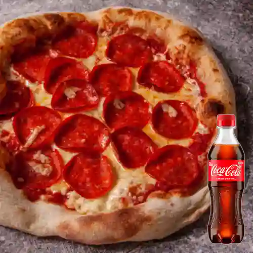 Combo Pizza Pepperoni + Coca Cola Original 400 ml