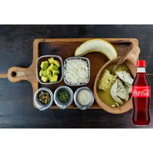Combo Ajiaco c/ Pollo +Cocacola Orig 350ml