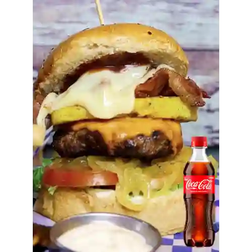 Combo Hamburguesa de la Casa +Cocacola Orig 400ml