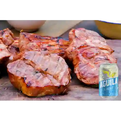 Combo Bondiola Barril + Aguila Light 355 ml