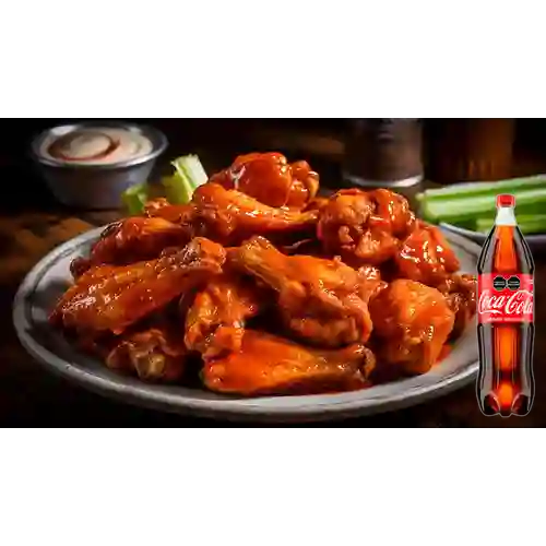 Combo Alitas X 12 Piezas + Coca Cola Original 1.5 L
