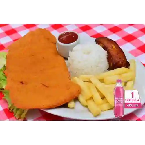 Combo Chuleta de Cerdo + Postobón Manzana 400 ml