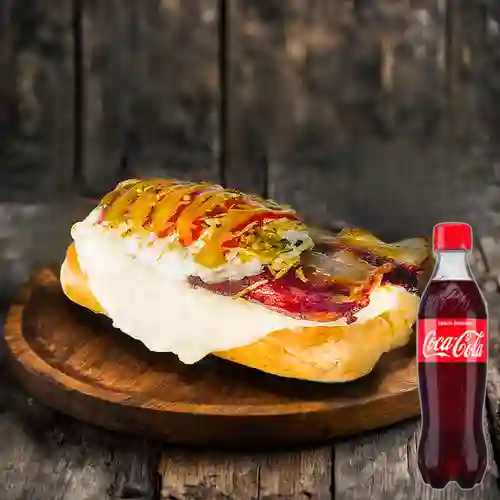Combo Perra Pequeña + Coca-Cola Sabor Original 400 ml