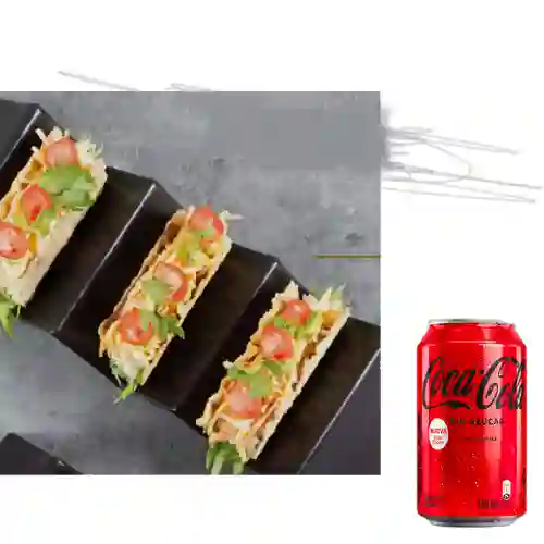 Combo Nori Takos Salmón + Coca Cola Sin Azúcar 330ML