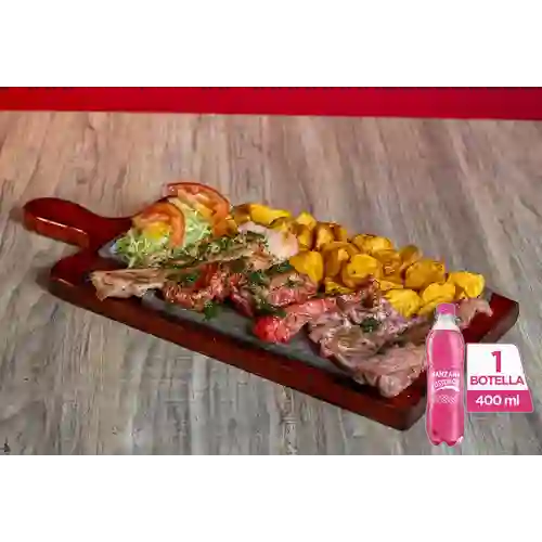 Combo Plato de 3 Carnes + Postobón Manzana 400 ml