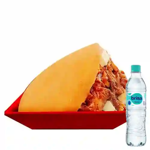 Combo Arepiz Carne Desmechada + Brisa Sin Gas 600ML