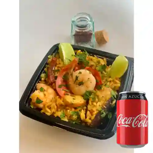 Media Porción Paella a la Valenciana +Coca- Cola Zero
