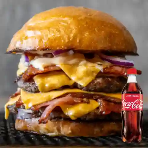 Combo Hamburguesa la 300 + Coca Cola Original 500 ml