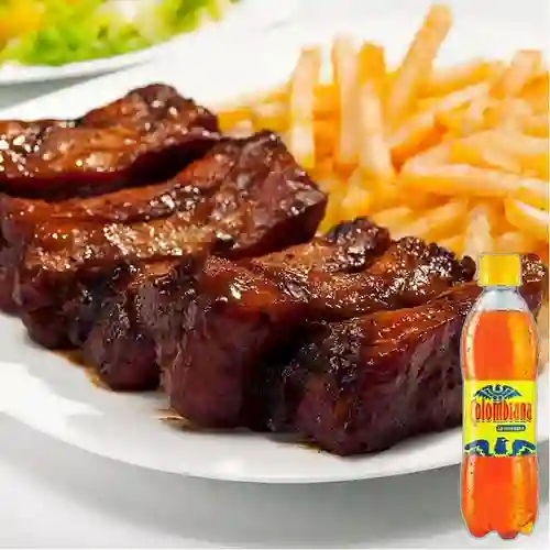 Combo Costillas Bbq + Colombiana 400 ml