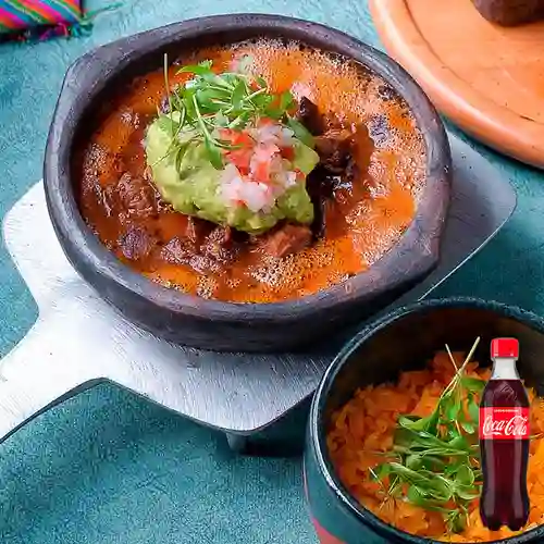 Combo Cazuela Mexicana +Cocacola Orig 400ml
