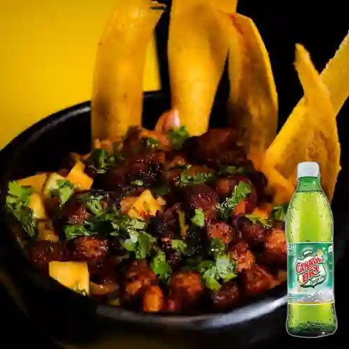 Ceviche de Chicharrón +Canada Dry Ginger Ale 300ml
