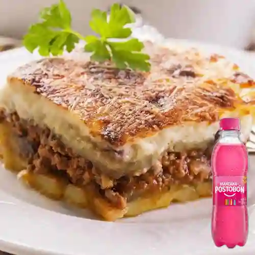 Combo Musaka + Postobón Manzana 250 ml