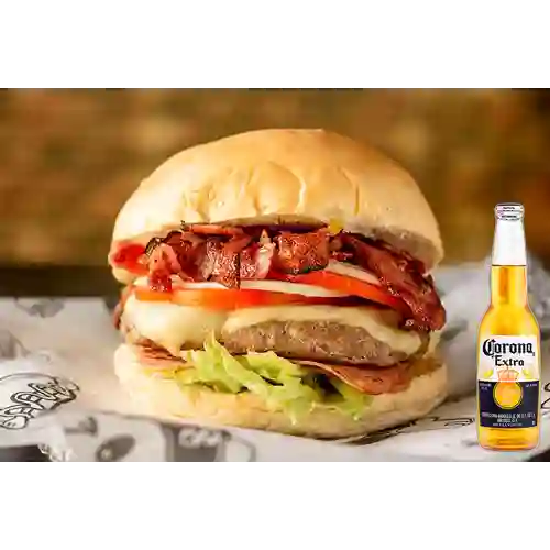 Combo Hamburguesa Clásica + Corona 330 ml