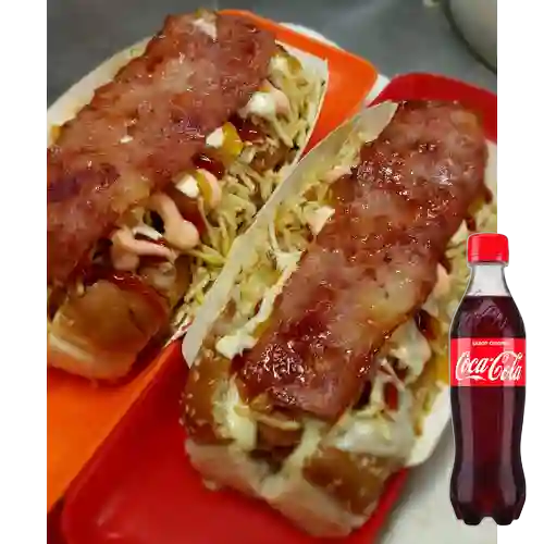 Combo Perro Ranchero + Coca-cola 400 ml