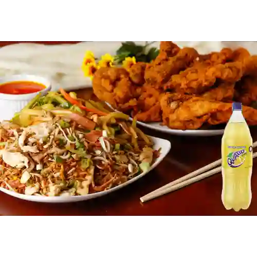 Combo Arroz,Chop Suey&Pollo Entero +Quatro Orig 1.5Lt