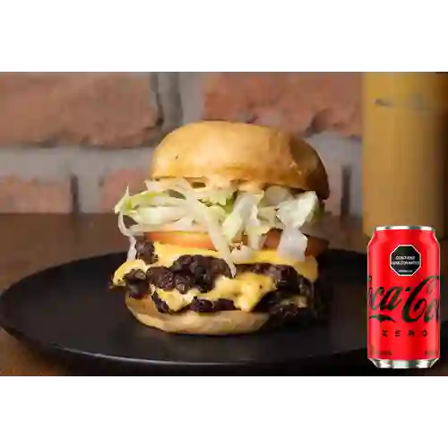 Combo Triple Smash Cheeseburger +Cocacola ZERO 330 ml