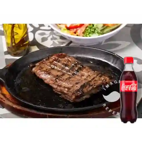 Combo Carne Asada + Coca Cola Original 400Ml