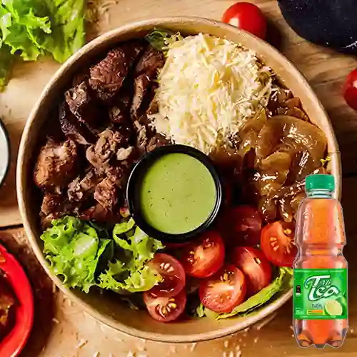 Combo Res Asada + Mr Tea Limón 400 ml