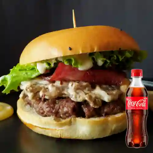 Combo Hamburguesa la Blanca + Coca Cola Original 400 ml