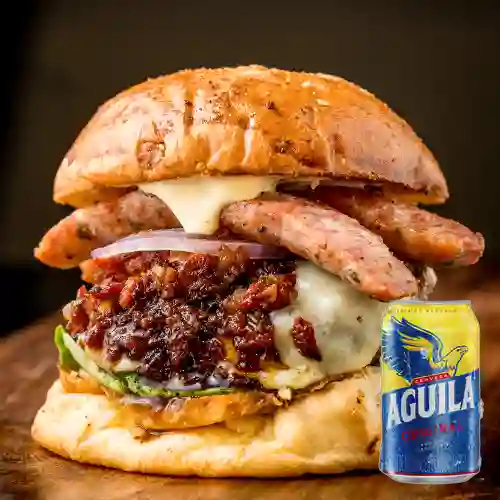 Combo Hamburguesa Chorizo + Águila Orig Lta 330ml