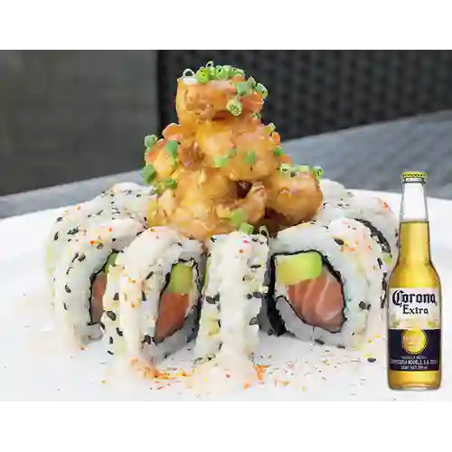 Combo Sushi Dinamita + Cerveza Corona Bot. 355ml