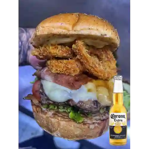 Combo Hamburguesa Catapulta + Coronita 250 ml