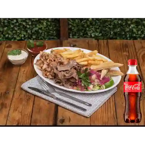 Combo Plato de Kebab + Coca Cola Original 400 ml