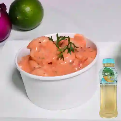 Coctel de Camarón Pequeño +Fuzetea Mango Manzanilla 400ml