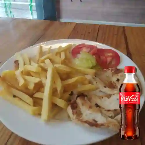 Combo Pechuga Asada c/ Papas +Cocacola Orig 400ml