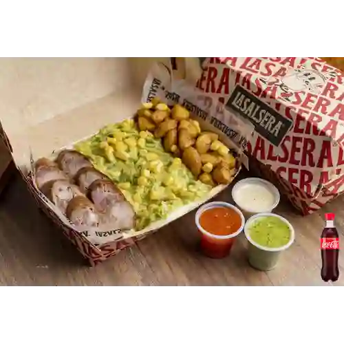 Combo Salchipapas Monteadentro +Cocacola Orig 400ml