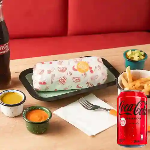 Combo Burrito + Coca Cola Sin Azúcar 330ML