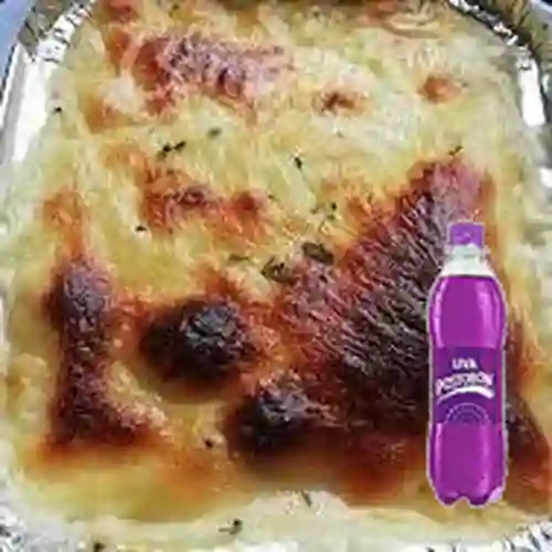 Combo Lasagna Bolognesa + Gaseosa Uva 250Ml.