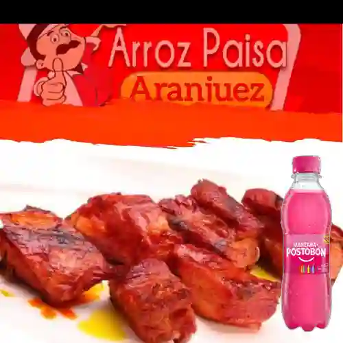 Combo Adición de Costilla + Postobón Manzana 250 ml