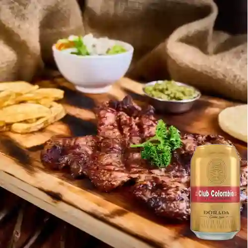 Combo Churrasco + Club col. Dorada Lta 330ml
