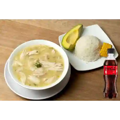 Combo Ajiaco + Coca Cola Sin Azúcar 400 ml