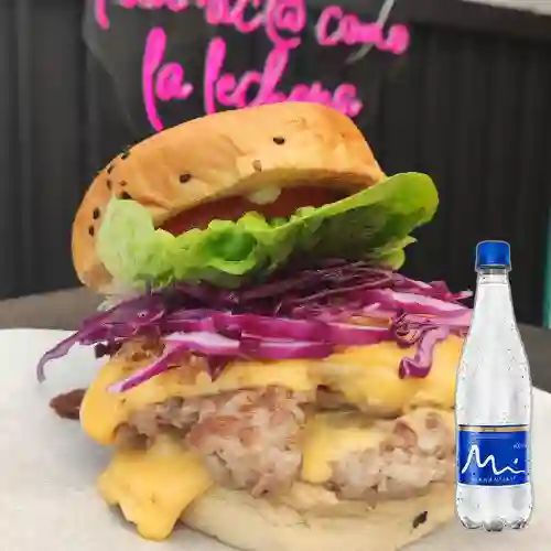 Clásica Doble Carne +Manantial Mineral Natural 500ml
