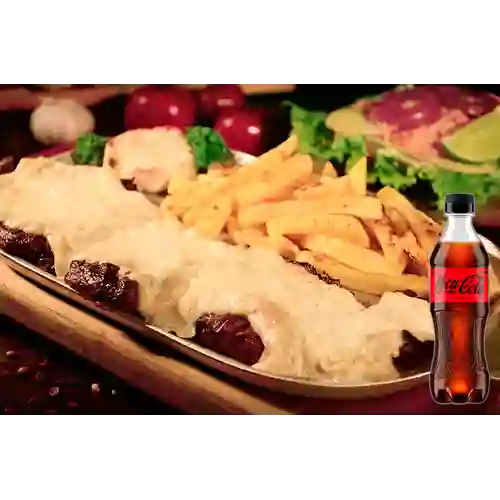 Combo Churrasco de la Casa + Coca-Cola CERO 400ml