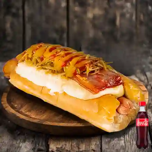 Combo Perro Grande Tocineta +Cocacola Orig 400ml