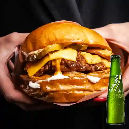 Combo la Irrvrnt Burger + Papas + Costeñita 175 ml