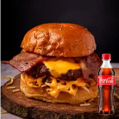Combo Cheese Burger + Coca-Cola Original 400 ml